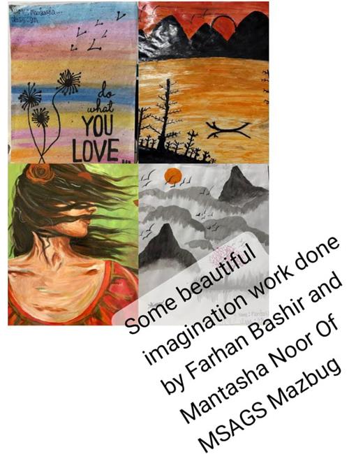 Some beautiful imagination work done by Mantasha and  Farhan Bashir
